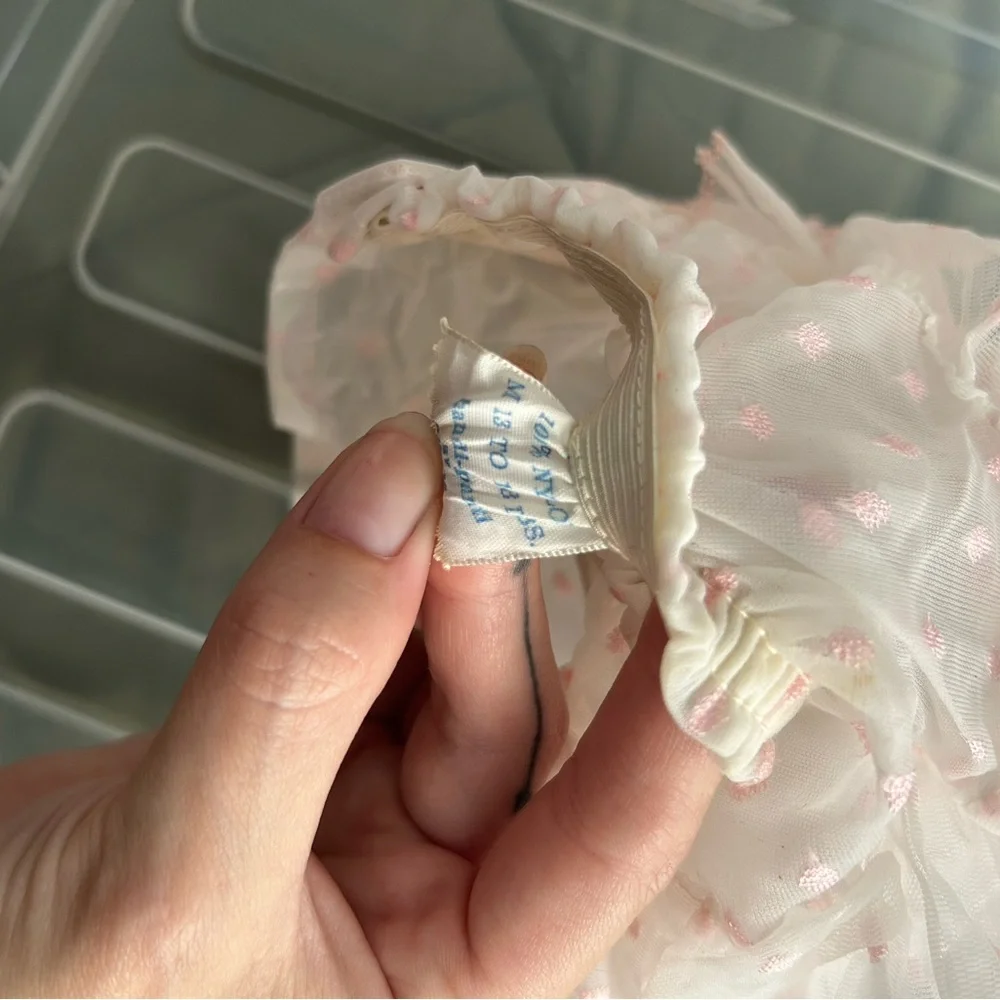 Vintage 1950s Pink Ruffled Baby Bloomers